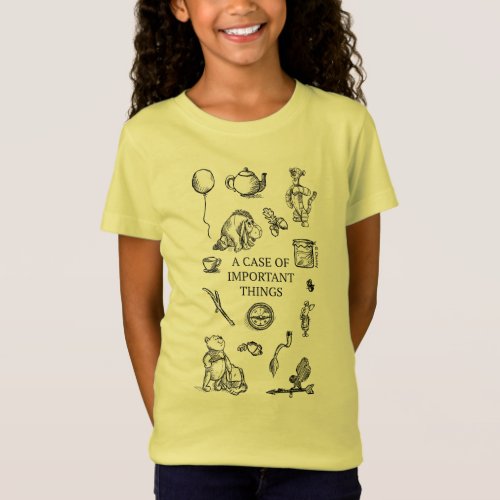 Pooh  Pals  A Case of Important Things Quote T_Shirt