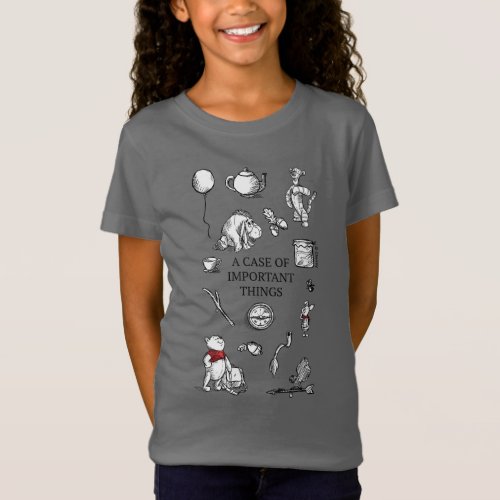 Pooh  Pals  A Case of Important Things Quote T_Shirt