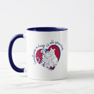 Pooh & Pals   A Hug is all You Need Quote Mug