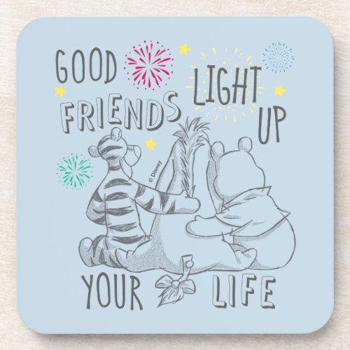 Pooh  Pals  Friends Light Up Your Life Drink Coaster