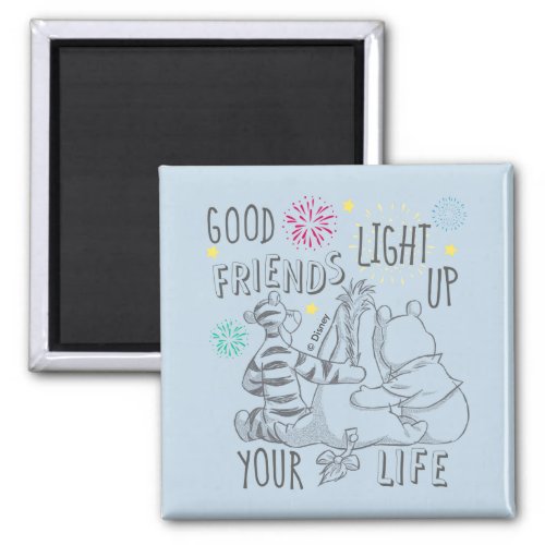 Pooh  Pals  Friends Light Up Your Life Magnet