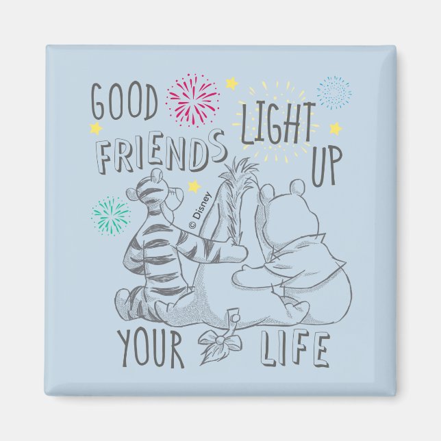 Pooh & Pals | Friends Light Up Your Life Magnet (Front)