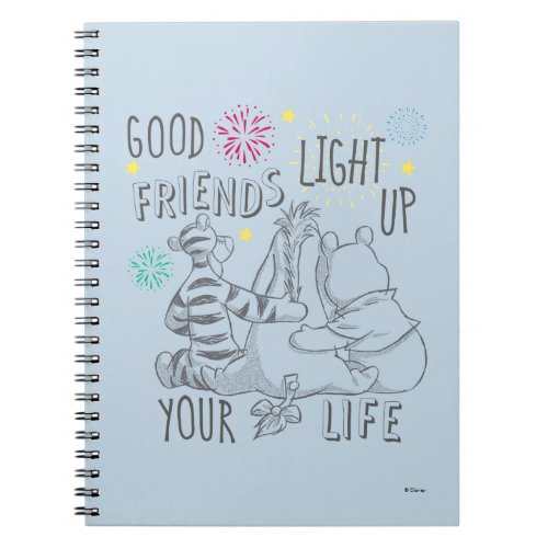 Pooh  Pals  Friends Light Up Your Life Notebook