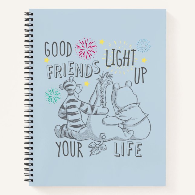 Pooh & Pals | Friends Light Up Your Life Notebook (Front)