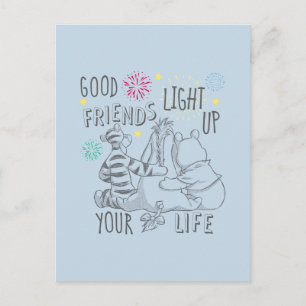 Pooh & Pals   Friends Light Up Your Life Postcard