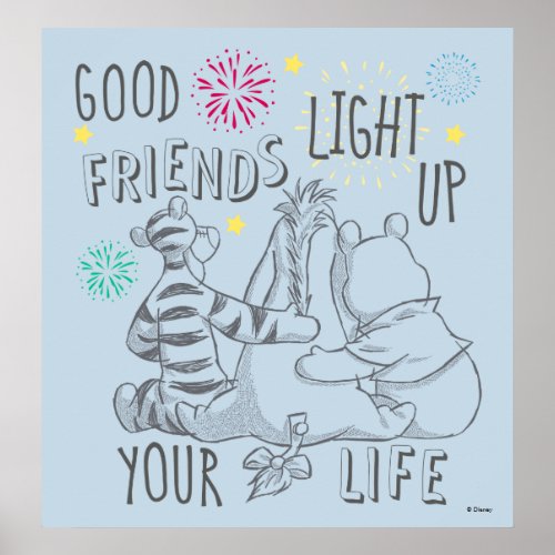 Pooh  Pals  Friends Light Up Your Life Poster