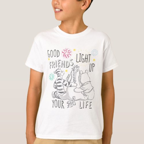 Pooh  Pals  Friends Light Up Your Life T_Shirt