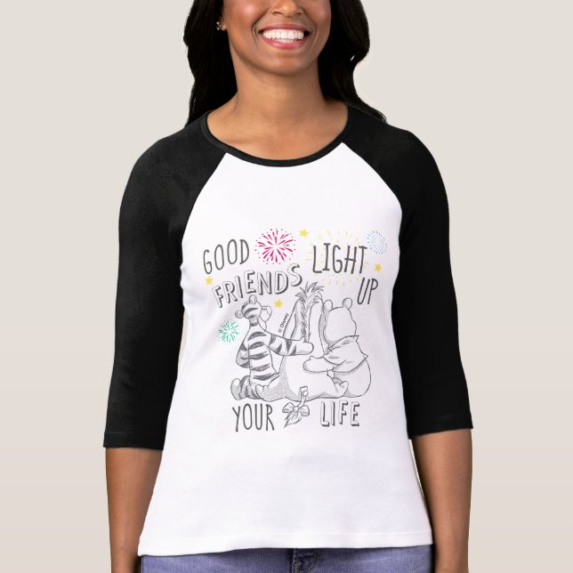 Pooh & Pals | Friends Light Up Your Life T-Shirt (Front)