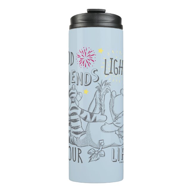 Pooh & Pals | Friends Light Up Your Life Thermal Tumbler (Front)