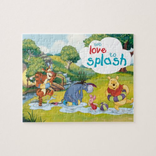 Pooh  Pals Love to Splash Jigsaw Puzzle