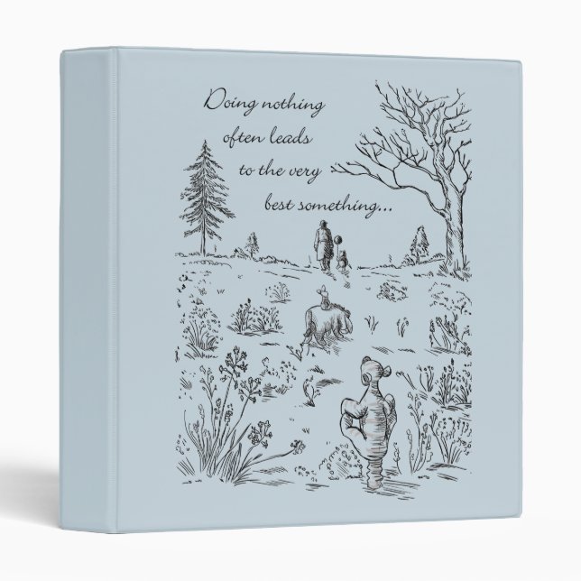 Pooh & Pals | The Very Best Something Quote 3 Ring Binder (Front/Spine)
