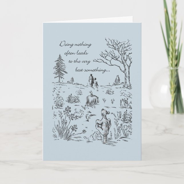 Pooh & Pals | The Very Best Something Quote Card (Front)