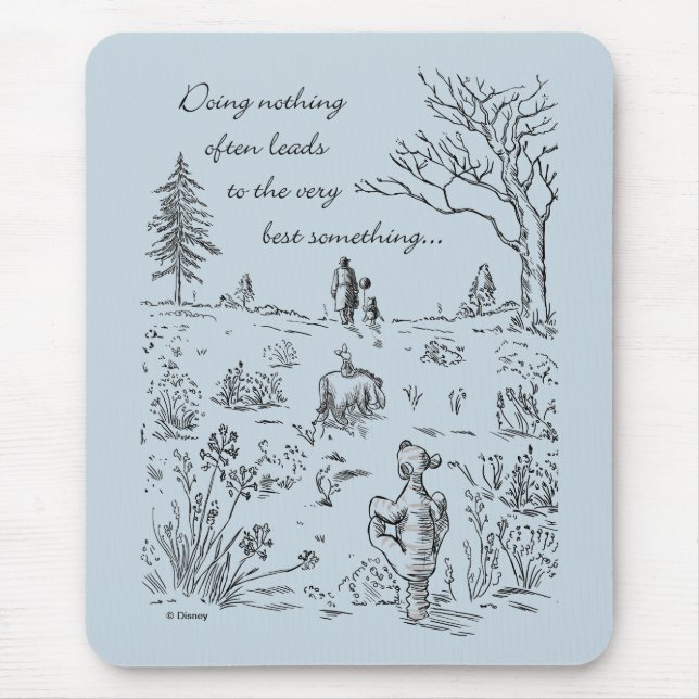 Pooh & Pals | The Very Best Something Quote Mouse Pad (Front)