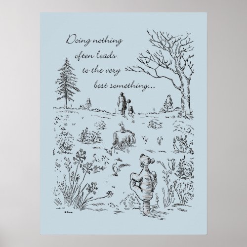 Pooh  Pals  The Very Best Something Quote Poster