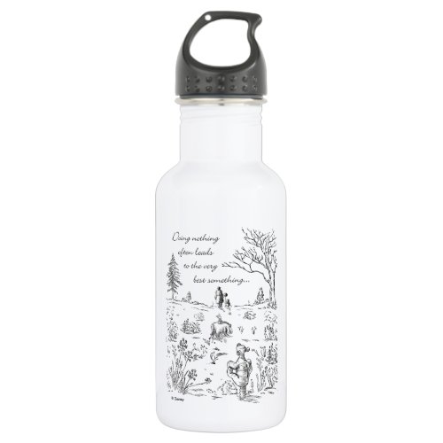 Pooh  Pals  The Very Best Something Quote Stainless Steel Water Bottle