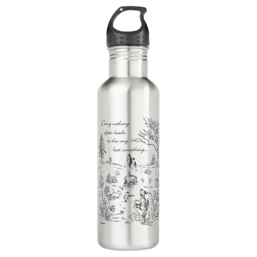 Pooh  Pals  The Very Best Something Quote Stainless Steel Water Bottle