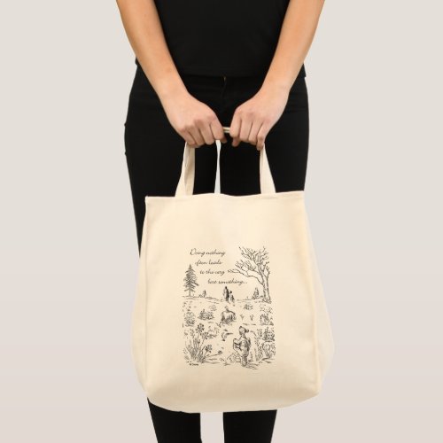 Pooh  Pals  The Very Best Something Quote Tote Bag