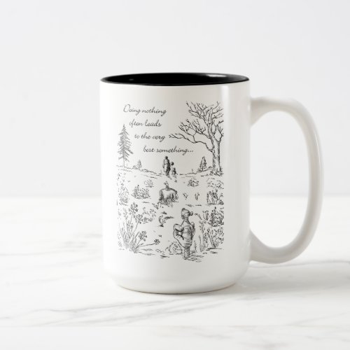 Pooh  Pals  The Very Best Something Quote Two_Tone Coffee Mug