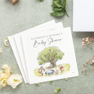 Pooh & Pals Watercolor Baby Shower Napkins