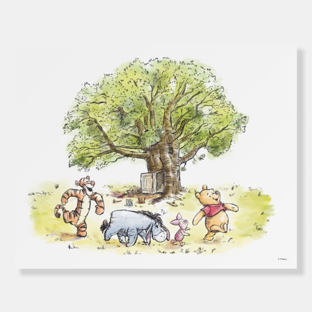 Pooh & Pals Watercolor Foam Board (Front)