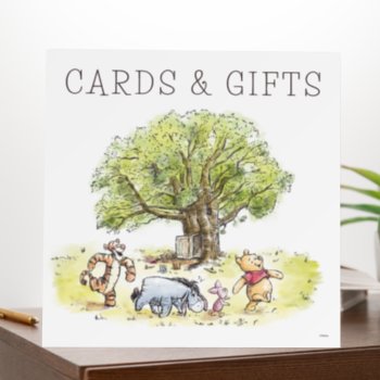 Pooh & Pals Watercolor | Gift & Cards Foam Board by winniethepooh at Zazzle