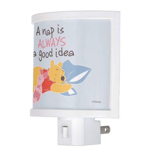 Pooh & Piglet | A Nap is Always a Good Idea Night Light (Left)