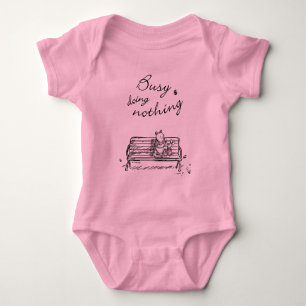 Pooh & Piglet Busy Doing Nothing Baby Bodysuit