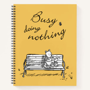 Pooh & Piglet   Busy Doing Nothing Notebook