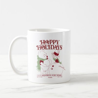 Pooh &amp; Piglet | Happy Holidays Coffee Mug