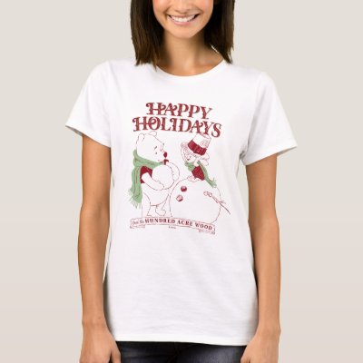 Pooh &amp; Piglet | Happy Holidays T-Shirt