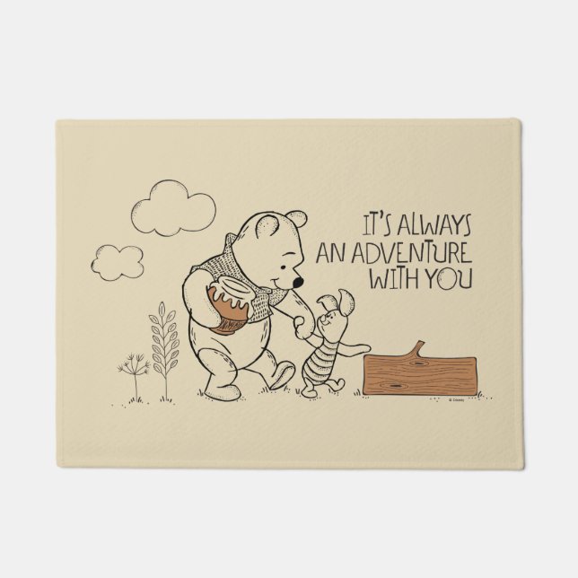 Pooh & Piglet | It's Always an Adventure with You Doormat (Front)