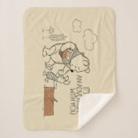 Pooh and Piglet, Boo Pooh Sherpa Blanket, Zazzle