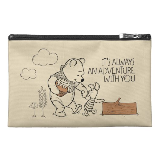 Pooh & Piglet | It's Always an Adventure with You Travel Accessory Bag (Front)