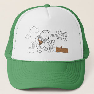 Pooh & Piglet It's Always an Adventure with You Trucker Hat