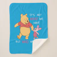 Pooh and Piglet, Boo Pooh Sherpa Blanket, Zazzle