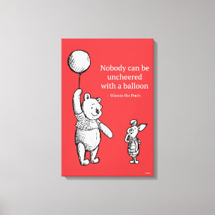Pooh & Piglet   Nobody Can Be Uncheered Canvas Print