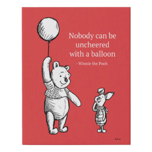 Pooh & Piglet   Nobody Can Be Uncheered Faux Canvas Print