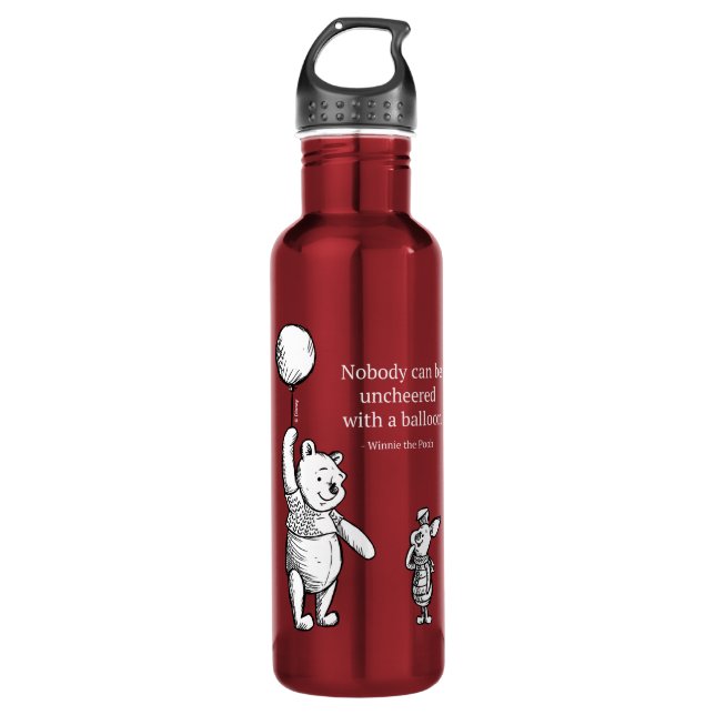Pooh & Piglet | Nobody Can Be Uncheered Stainless Steel Water Bottle (Front)