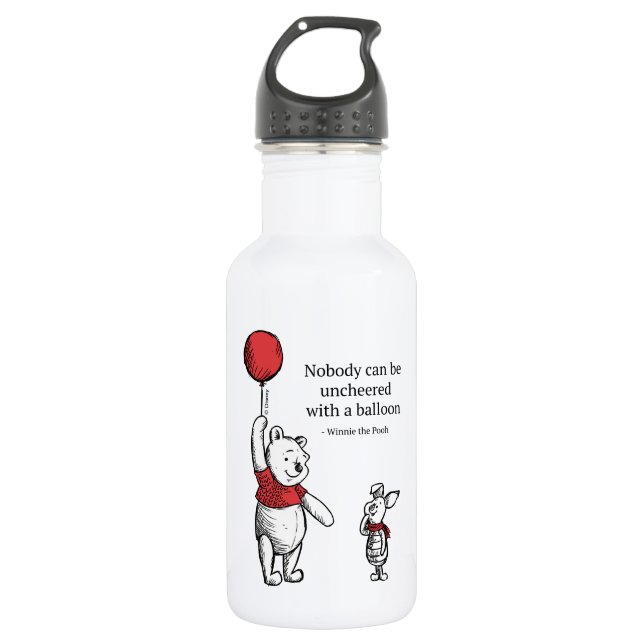 Pooh & Piglet | Nobody Can Be Uncheered Stainless Steel Water Bottle (Front)