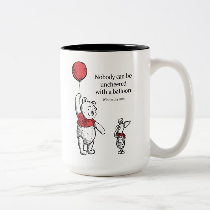 Pooh & Piglet | Nobody Can Be Uncheered Two-Tone Coffee Mug | Zazzle.com