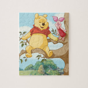 Pooh & Piglet Sitting on a Branch Jigsaw Puzzle