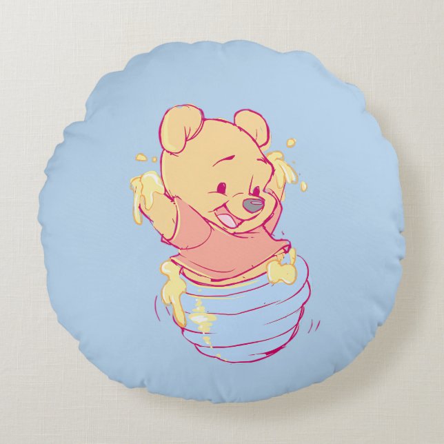 Pooh Round Pillow (Front)