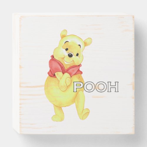 pooh Seal decorativa de madera Wooden Box Sign