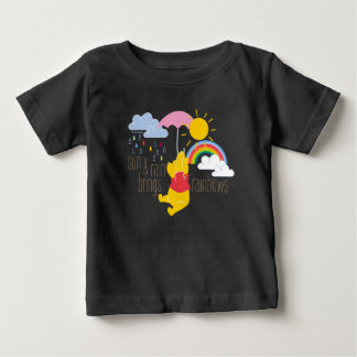 Pooh | Sun & Rain Brings Rainbows Quote Baby T-Shirt