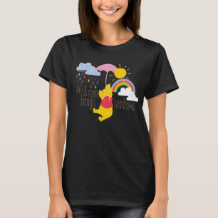 Pooh Sun & Rain Brings Rainbows Quote T-Shirt