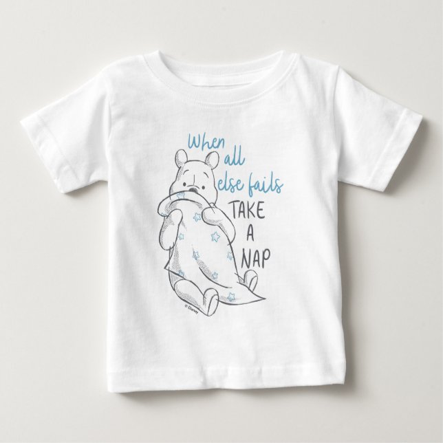 Pooh | Take a Nap Quote Baby T-Shirt (Front)