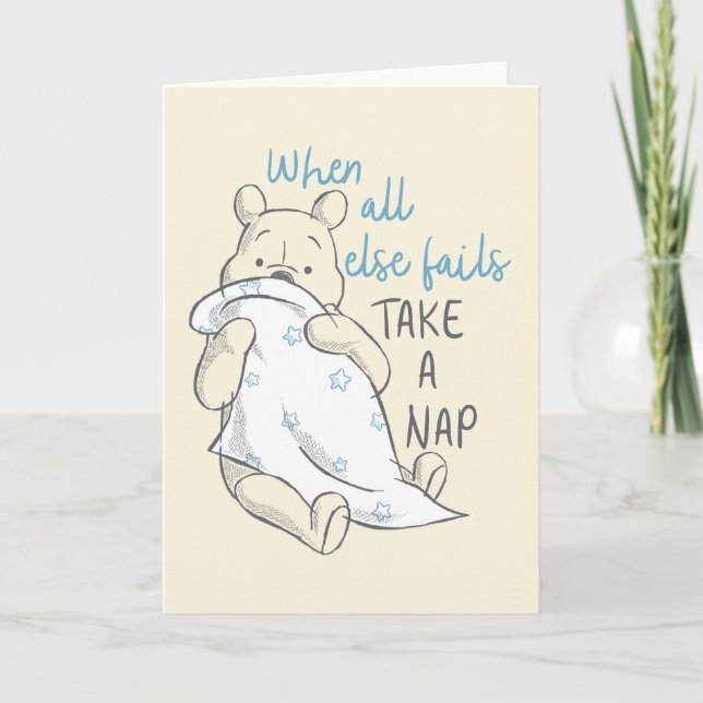 Pooh | Take a Nap Quote Card (Front)
