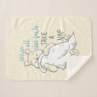 Pooh and Piglet, Boo Pooh Sherpa Blanket, Zazzle