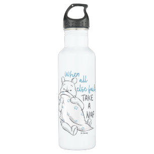 Pooh   Take a Nap Quote Stainless Steel Water Bottle