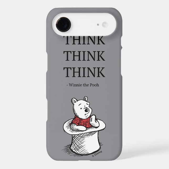 Pooh | Think Think Think Quote Case-Mate iPhone Case (Back)